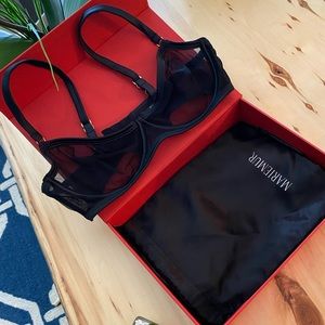 NWOT 🖤 MARIEMUR MARGARETH BRA 34B BLACK GOLD